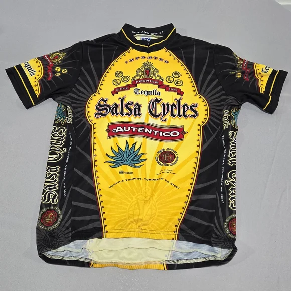 Black and Yellow Performance Cycling Jerseys - Picture 1 of 14